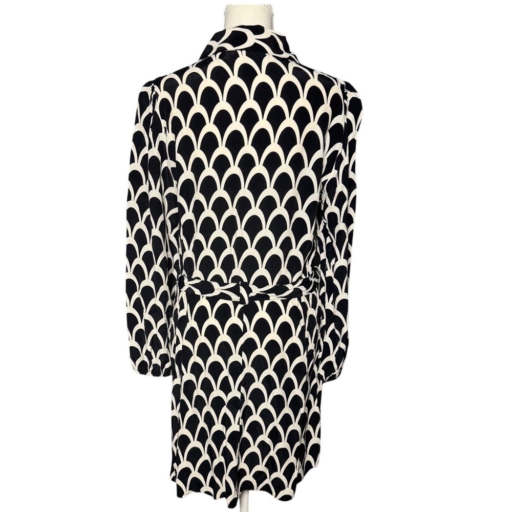 Zara Size M Black White Mini Shirt Dress Clean Girl Old Money Chic Style - Picture 2 of 8